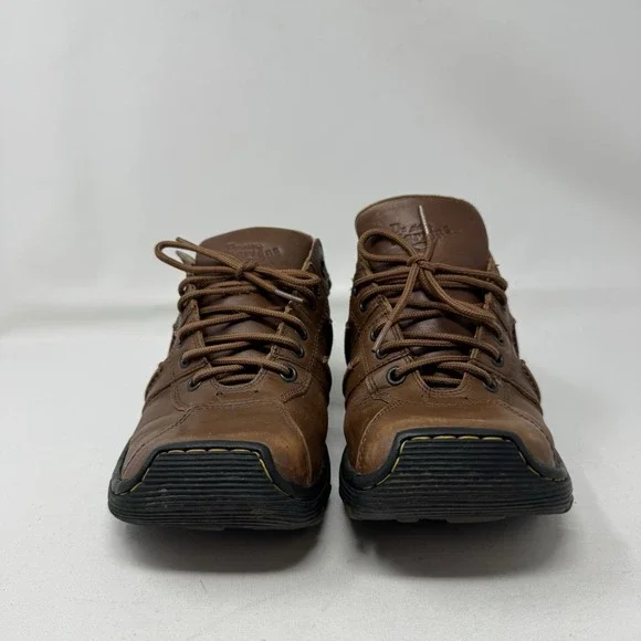 Dr Martens 90s Y2K Air Wair Brown Leather Shoes Mens 10 EU 43 Womans 11 Classic - Picture 2 of 10